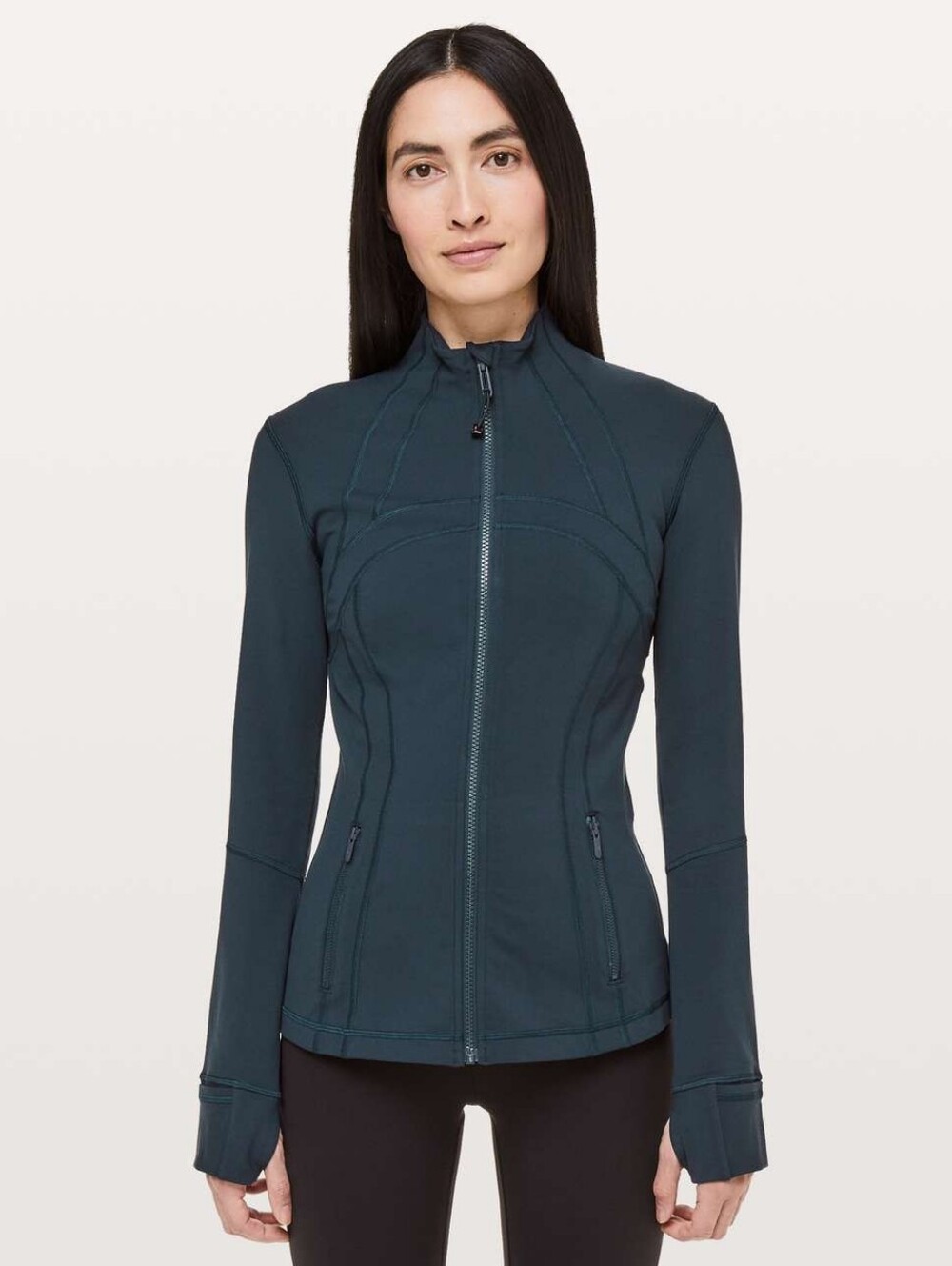 Lululemon Define Jacket Full Zip-Up Nocturnal Teal Blue Green Long Sleeve Sz 10